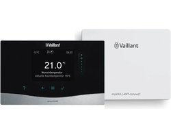 Vaillant sensohome VRT380 klokthermostaat bedraad plus myVAILLANT connect internetmodule 940F ACTIEpakket