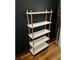 Vakkenkast 2025 - 154x80x30 cm - Stellingkast - Boekenkast - Kast kinderkamer - 5 Planken - Degelijke Kwaliteit