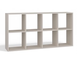 Vakkenkast creme 8 vakken