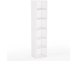 Vakkenkast Elanoir - Boekenkast 180cm hoog - Opbergkast - Woonkamer, slaapkamer, kantoor - Boekenrek