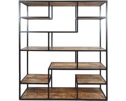 Vakkenkast Huub Hout 175 x 145 cm - Roomdivider - Industriële / Moderne Stijl