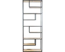 Vakkenkast Huub Hout 210 x 80 cm - Roomdivider