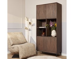 Vakkenkast Madison | Walnoot