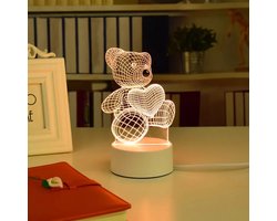 Valentijn Cadeau - Nachtlamp - I Love You - Cadeau voor haar of hem - Teddybeer - Giftpack - Valentijnsdag - Woondecoratie - Liefde - Trouwen