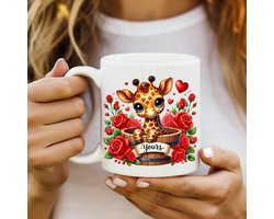 Valentijns Mok 300 ml – Keramische Koffiemok – Liefdevol Design – Cadeau voor Valentijnsdag