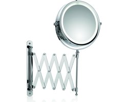 Valeria Spiegel met Wandbevestiging Ø 17,5cm - Zilver - Kela