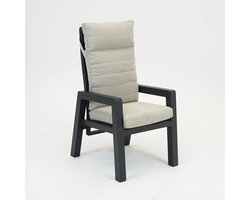 VALERIO verstelbare stoel antraciet