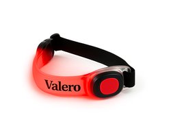 Valero Hardloopverlichting LED-armband (verlengd model) – water- & zweetbestendig hardlooplampje voor arm/been/tas, incl. batterijen – zichtbaar tot 300 m, rood