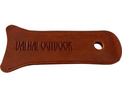 Valhal Outdoor Steel hoes / handvatbeschermer - Echt Leer - met gat om op te hangen VH.SLEEVE