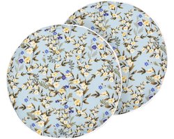 VALLORIA - Buitenkussen set van 2 - Lichtblauw - 40 cm - Polyester