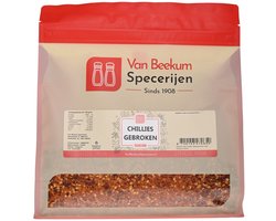 Van Beekum Specerijen - Chillies Gebroken - 1 KG (hersluitbare zak)
