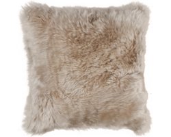 Van Buren - Nieuw-Zeelands schapenvacht kussen - Wit 45x45cm - 100% echt schapenvaht