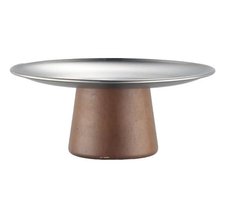 van coos&aar - Taartplateau - met Voet - Etagère - Gebak schaal - Cake Standaard - Serveerplateau - Zilver - 23cm