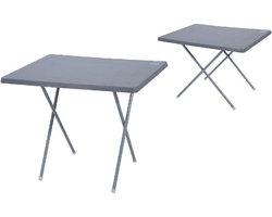 Van der Meulen - Campingtafel - Vouwbaar - 60 x 80 cm - Zwart
