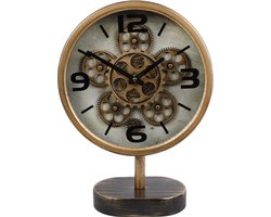 Van Manen Klok op standaard | 30 x 10 x 42 cm | Goud