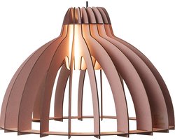 Van Tjalle en Jasper | Granny Smith hanglamp - Aged Pink | Bouwpakket | MDF (hout) | Roze | E27 fitting | Laser gesneden | Sfeer licht | Sfeervolle verlichting | Uniek Dutch Design