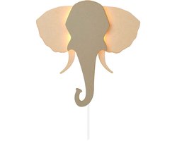 Van Tjalle en Jasper - Olifant Wandlamp - Hout
