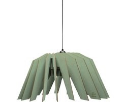 van Tjalle en Jasper Vesper Hanglamp Ø 53 cm - Dirty Mint - Bouwpakket - Stijlvolle Designlamp voor Woonkamer, Eetkamer en Slaapkamer