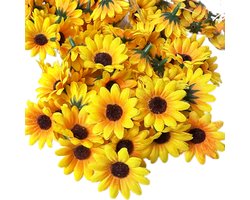 VANDAAG VERZONDEN - 25 STUKS Zonnebloemen - Bloem - Kunstbloemen Decoratie - DIY Bloemen Kit - Tafelstuk Decoratie - Herfst Bloemen - Bruiloft Decoratie - Moederdag Cadeau - Valentijnsdag Decoratie - Woondecoratie