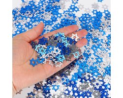 VANDAAG VERZONDEN - Tafeldecoratie 450 STUKS - Hanukkah Confetti - Davidster Ster Decoratie - Feestdecoratie - Chanukah Versiering - Tafelversiering - Knutselmateriaal - Bruiloft Decoratie - Verjaardag Decoratie - Cadeauversiering - Feestaccessoires