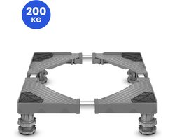 VanDijck® Wasmachine verhoger met poten - Verhoging voor witgoed - Verstelbaar - Opbouwmeubel – Meubelverplaatser - Met 4 poten - Max 300 kg