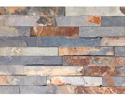Vandix - Muurstrips rusty slate