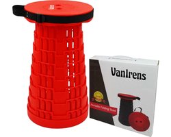 VanIrens® Telescoop kruk - Inklapbaar - krukje - opvouwbaar - kruk - verstelbaar -