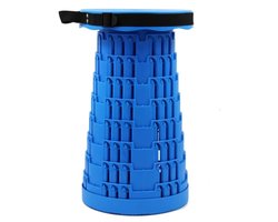 VanIrens® Telescoop kruk - Inklapbaar - krukje - opvouwbaar - kruk - verstelbaar - bijzettafels-Blauw