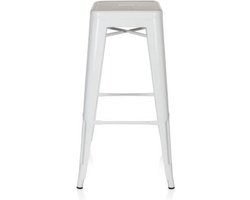 Vantaggio High - Barkruk - Wit - metaal