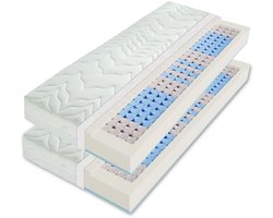 VARIO LUX Greenfirst - matras 200x200 - 2x matras 100x200 - H3 H4 - 7 zones - 200x200x22 - gemiddeld