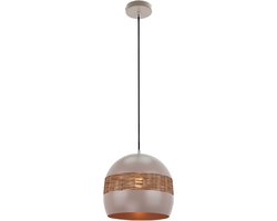 Various Caserta Hanglamp - 1 lichts - Taupe - Rattan - Ø28 cm - E27
