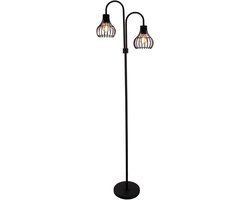 Various Cipolle Vloerlamp – Elegante Booglamp in Industrieel Design – Zwart – Metaal – 155 cm hoog
