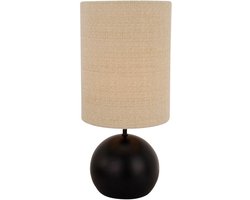 Various Porto Tafellamp - Ø18 cm - Zand, Zwart - Metaal, Wol