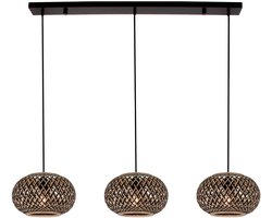 Various Weaving Hanglamp - 3-lichts - E27 - Ø28 cm - Bamboe