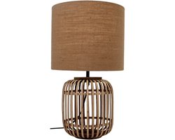 Various Woven Tafellamp – Ø24 cm – Bamboe – Natuur/Beige – E27 – Sfeervolle Boho Stijl
