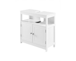 VASAGLE - Badkamermeubel - Wastafelonderkasten - Modern Design - Open Vakken - Met Handgrepen