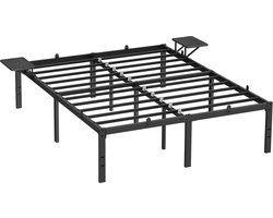 VASAGLE - Bed - Metalen Bed - Opbergrekken - Gemakkelijk te Monteren