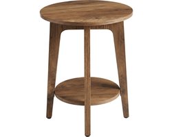 VASAGLE - Bijzettafel - Bijzettafeltjes Woonkamer - Met Onderplank - Modern Design - Voor Kleine Ruimtes en Woonkamer