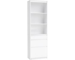 VASAGLE - Boekenkast - 3 Lades - Verstelbare Planken - 180 cm Hoog - Voor Woonkamer Slaapkamer Kantoor