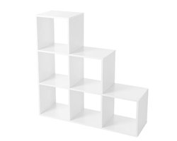 Vasagle Boekenkast 6 Vakken - Trapvormige Kast - Kubuskast