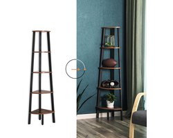 Vasagle Boekenkast - Vintage Kast - Boekenkasten Voor Woonkamer Of Kantoor