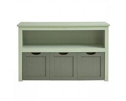 VASAGLE - Boekenkasten - Speelgoedkast - Opbergkast - Wielen - Voor Kinderen - 102 x 30 x 60 cm