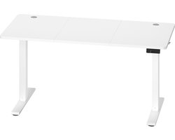 VASAGLE - Bureau - Zit Sta Bureau - Elektrisch - 4 Hoogtegeheugen - Voor Home Office 140 x 60 cm