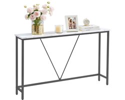 VASAGLE - Consoletafel - Haltafel - Smalle Console Tafel - Bijzettafel voor Woonkamer Hal - Eenvoudige Montage
