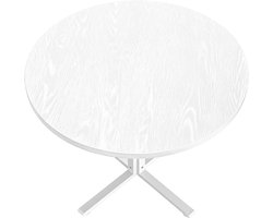 VASAGLE - Eettafel - Ronde Eettafel - Voor 4 Personen - Waterdicht Tafelblad - Geschikt voor Woonkamer Keuken