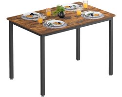 VASAGLE - Eettafel - Voor 4 Personen - Geschikt voor Woonkamer, Eetkamer, Keuken - Vintage Stijl