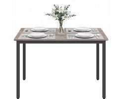 VASAGLE - Eettafel - Voor 4 Personen - Ook als Bureau of Keukentafel - Voor Woonkamer en Keuken