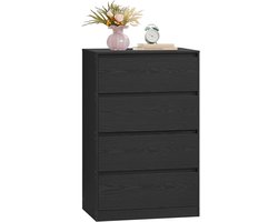 VASAGLE - Ladekast - Met 4 Lades - Opbergkast voor Slaapkamer - Modern Design