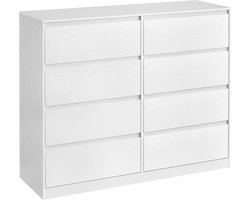 VASAGLE - Ladekast - Met 8 Lades - Opbergkast voor Slaapkamer - Modern Design