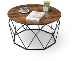 VASAGLE LCT040B01V1 - Salontafel met Stalen Frame - Industrieel Design - Voor Woonkamer Slaapkamer Werkkamer